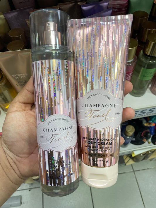 Bath and body Champagne toas